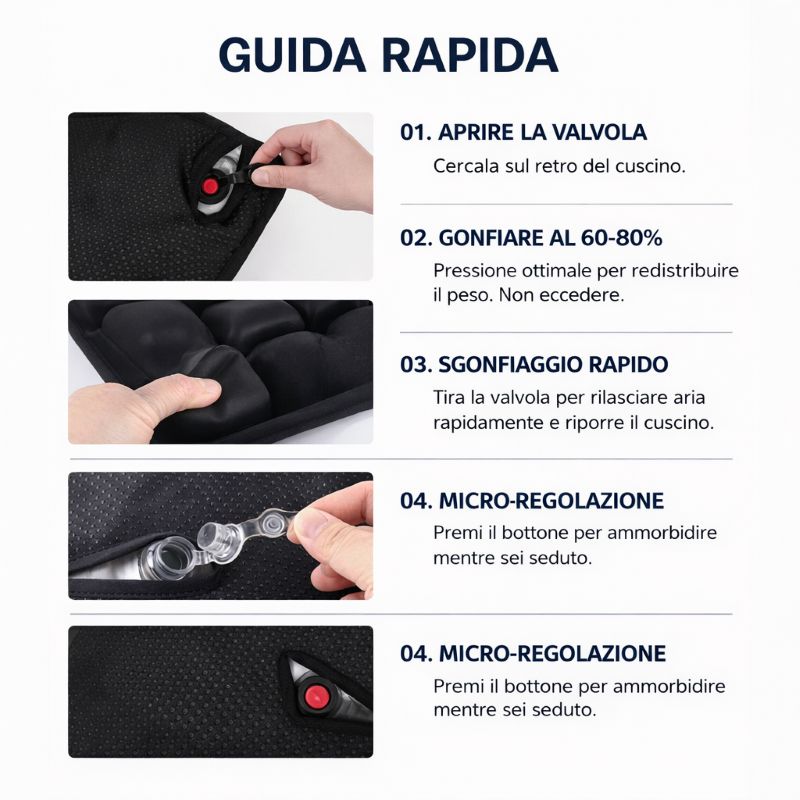 AirSeat+ Cuscino Ortopedico